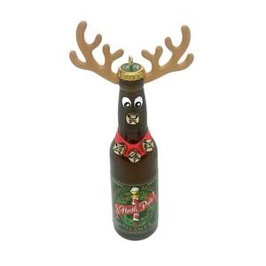 2019 Hallmark Reinbeer Pilsner Beer Bottle Reindeer Christmas Ornament 4.5" CL41